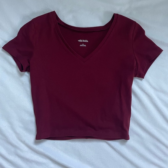 Red/Maroon crop top - Picture 1 of 3
